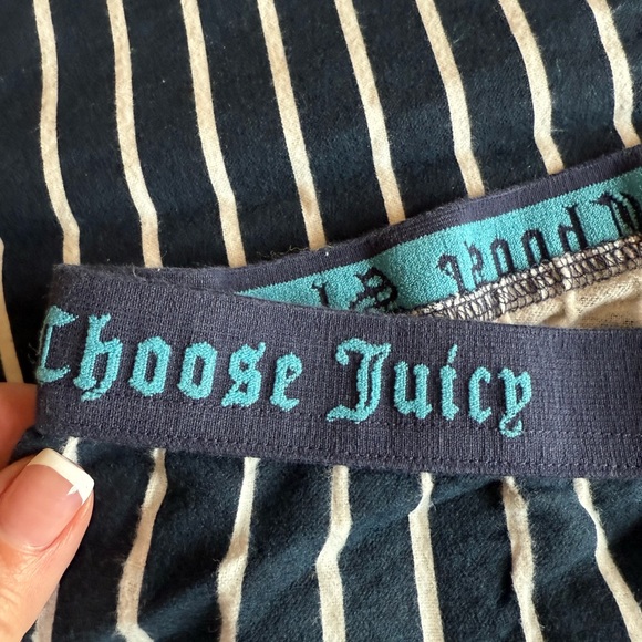 Juicy Couture Blue Striped Pajama Pants - Picture 3 of 3